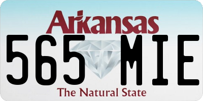 AR license plate 565MIE