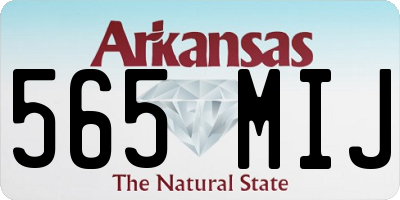 AR license plate 565MIJ