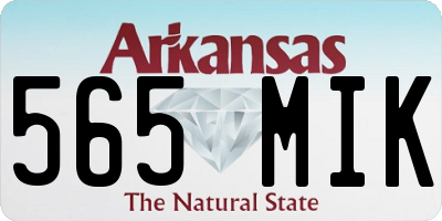 AR license plate 565MIK