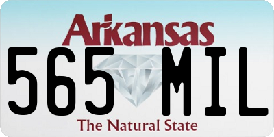 AR license plate 565MIL