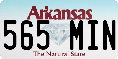 AR license plate 565MIN