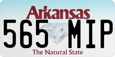 AR license plate 565MIP