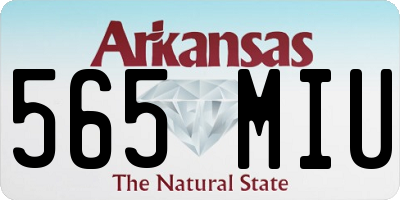 AR license plate 565MIU