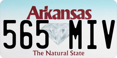 AR license plate 565MIV