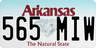 AR license plate 565MIW