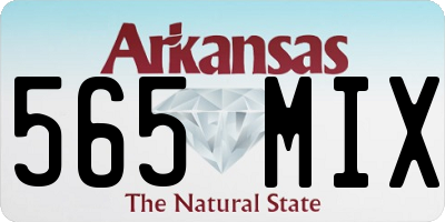 AR license plate 565MIX