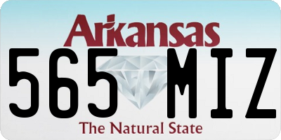 AR license plate 565MIZ