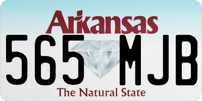 AR license plate 565MJB
