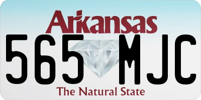 AR license plate 565MJC