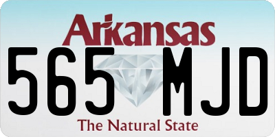 AR license plate 565MJD