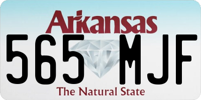 AR license plate 565MJF