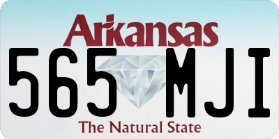 AR license plate 565MJI