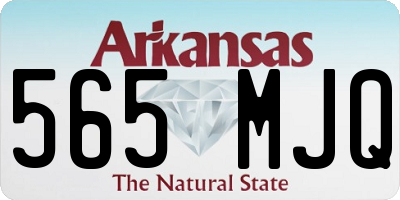 AR license plate 565MJQ
