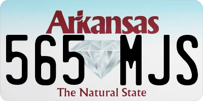 AR license plate 565MJS