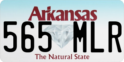 AR license plate 565MLR