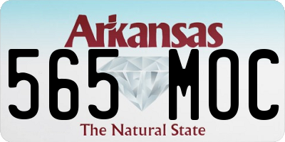 AR license plate 565MOC