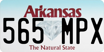 AR license plate 565MPX