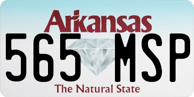 AR license plate 565MSP