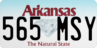 AR license plate 565MSY