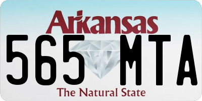 AR license plate 565MTA