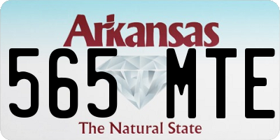 AR license plate 565MTE