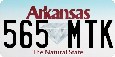 AR license plate 565MTK