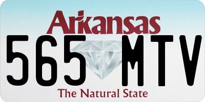 AR license plate 565MTV