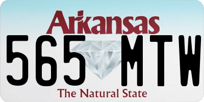 AR license plate 565MTW