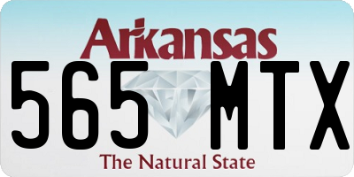 AR license plate 565MTX