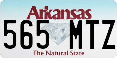 AR license plate 565MTZ