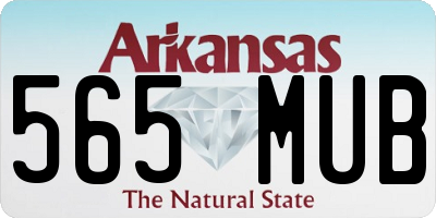 AR license plate 565MUB
