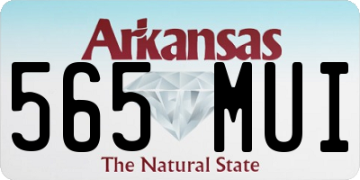 AR license plate 565MUI