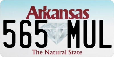AR license plate 565MUL