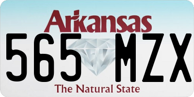 AR license plate 565MZX