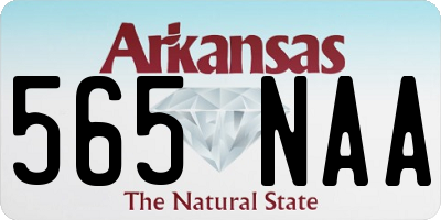 AR license plate 565NAA