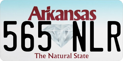 AR license plate 565NLR