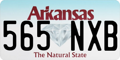 AR license plate 565NXB