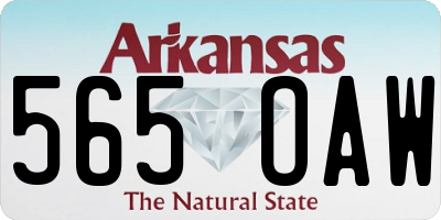 AR license plate 565OAW