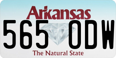 AR license plate 565ODW