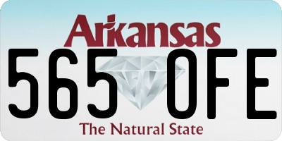 AR license plate 565OFE