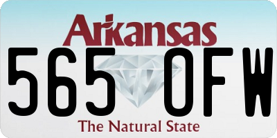 AR license plate 565OFW