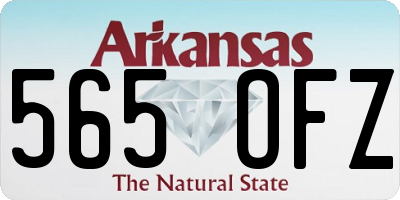 AR license plate 565OFZ