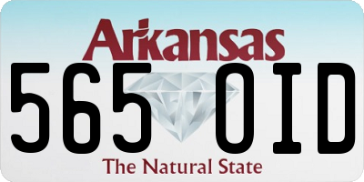 AR license plate 565OID
