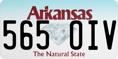 AR license plate 565OIV