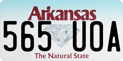 AR license plate 565UOA