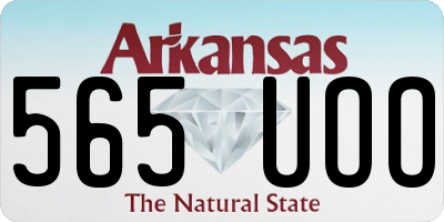 AR license plate 565UOO