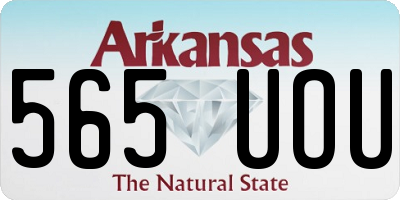 AR license plate 565UOU