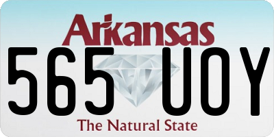 AR license plate 565UOY