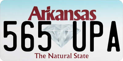 AR license plate 565UPA