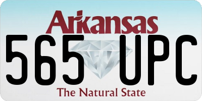 AR license plate 565UPC